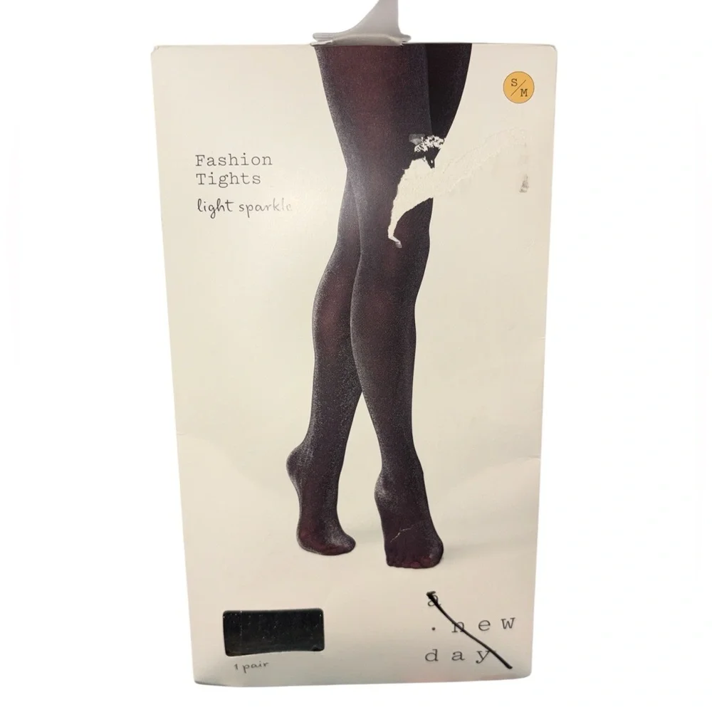 A New Day Black Sparkle Fashion Tights